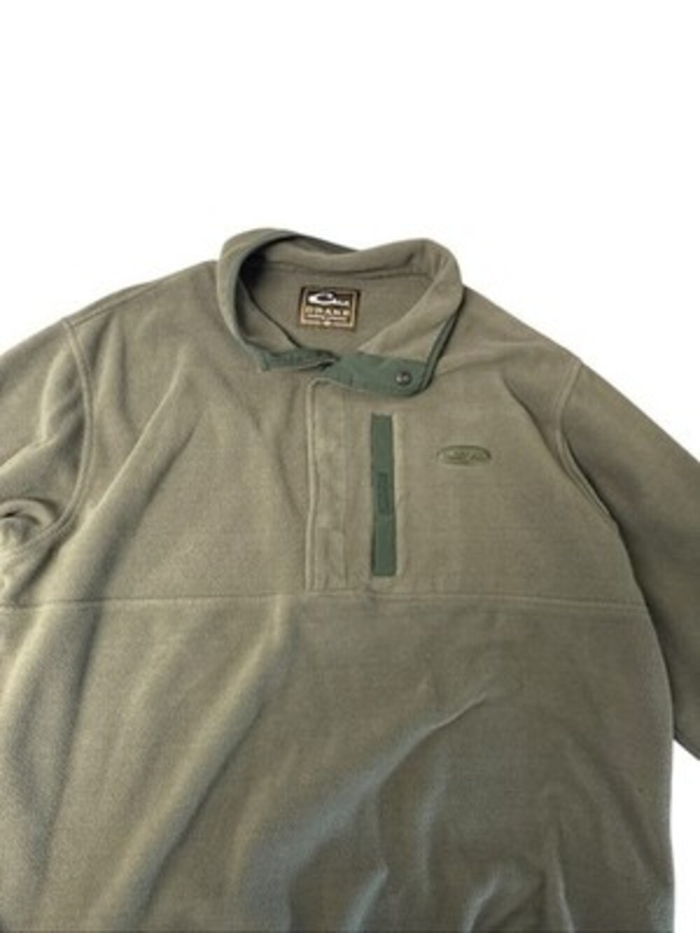 Drake Forest Green Fleece Jacket Men's 2XL Magnattach Outdoor Quarter Button